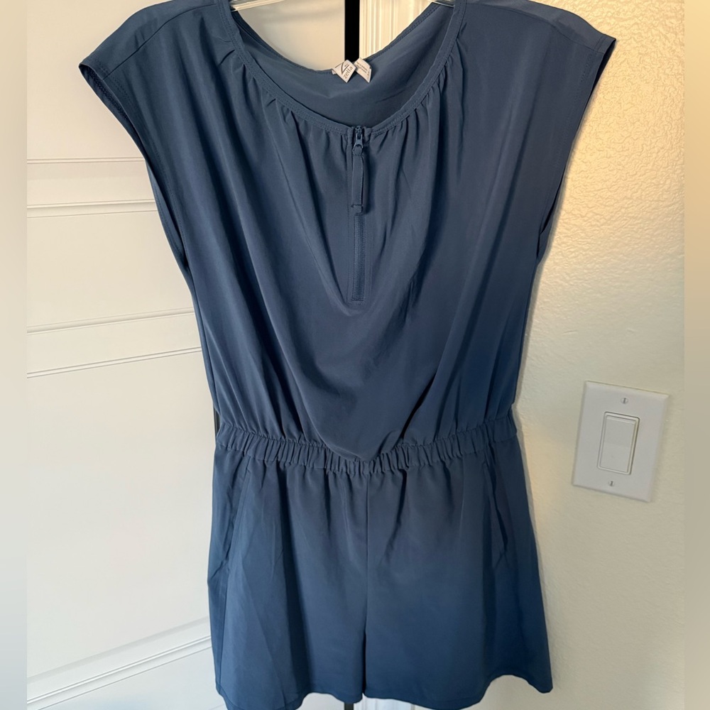 Blue athletic romper size M